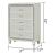 Crystal Acrylic/Wood Regular Bedroom Set
