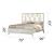 Crystal King Size Bed with Acrylic Headboard & LED Lighting
