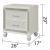 Crystal 2-Drawer Wood Veneer Nightstand