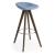 Palm Fabric/Wood Customizable Backless Stool