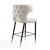Holguin 37-inch Leatherette/Wood Counter Stool w/Tufted Back Buttons