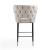 Holguin 37-inch Leatherette/Wood Counter Stool w/Tufted Back Buttons