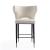Holguin 37-inch Leatherette/Wood Counter Stool w/Tufted Back Buttons