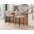 Holguin 37-inch Leatherette/Wood Counter Stool w/Tufted Back Buttons