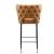 Holguin 37-inch Leatherette/Wood Counter Stool w/Tufted Back Buttons