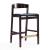 Klismos 36.75-inch Leatherette/Beech Wood Counter Stool