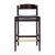 Klismos 36.75-inch Leatherette/Beech Wood Counter Stool