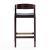 Klismos 36.75-inch Leatherette/Beech Wood Counter Stool