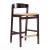 Klismos 36.75-inch Leatherette/Beech Wood Counter Stool