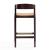 Klismos 36.75-inch Leatherette/Beech Wood Counter Stool