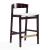 Klismos 36.75-inch Leatherette/Beech Wood Counter Stool