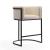 Cosmopolitan 33.8-inch Leatherette/Metal Counter Stool