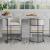 Cosmopolitan 33.8-inch Leatherette/Metal Counter Stool