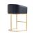 Louvre 36-inch Leatherette/Stainless Steel Counter Stool