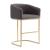 Louvre 36-inch Leatherette/Stainless Steel Counter Stool