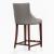 Shubert Leatherette/Beech Wood Counter Stool