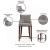 Shubert Leatherette/Beech Wood Counter Stool