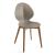 Basil Polypropylene/Leather/Wood Dining Chair