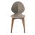 Basil Polypropylene/Leather/Wood Dining Chair