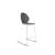 Basil Leatherette/Metal Counter Stool