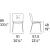 Annie Fabric/Metal Customizable Dining Chair w/Plush Seat