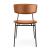 Fifties Upholstery/Metal Dining Chair