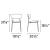 Fifties Venice Fabric/Metal Dining Chair