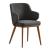 Foyer Bergen Fabric/Wood Dining Armchair