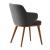 Foyer Bergen Fabric/Wood Dining Armchair