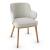 Foyer Bergen Fabric/Wood Dining Armchair