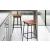 Fifties Fabric/Metal Customizable Counter Backless Stool