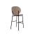 Ines Fabric/Metal Counter Stool