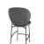 Ines Fabric/Metal Counter Stool