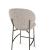 Ines Fabric/Metal Counter Stool