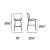 Ines Fabric/Metal Counter Stool