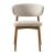 Oleandro Boucle Fabric/Wood Dining Chair