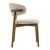 Oleandro Boucle Fabric/Wood Dining Chair