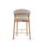 Oleandro Fabric/Wood Counter Stool