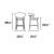 Oleandro Fabric/Wood Counter Stool