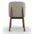Abrey Boucle Fabric/Wood Dining Chair