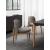 Abrey Boucle Fabric/Wood Dining Chair