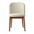 Abrey Boucle Fabric/Wood Dining Chair