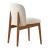 Abre Fabric/Wood Customizable Dining Chair