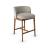 Abrey Fabric/Wood Customizable Counter Stool