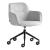 Cocoon Fabric/Metal Customizable Adjustable Height Armchair w/Casters