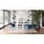 Cocoon Fabric/Wood Customizable Plush Seat Dining Armchair