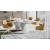 Cocoon Fabric/Metal 360° Swivel Customizable Padded Plush Seat Dining Armchair