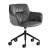 Cocoon Fabric/Metal Customizable Swivel Armchair w/Casters & Adjustable Height