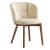 Sweel Paris Fabric/Wood Dining Chair