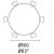 Icaro W62.9-inch Ceramic/Wood Customizable Round Dining Table